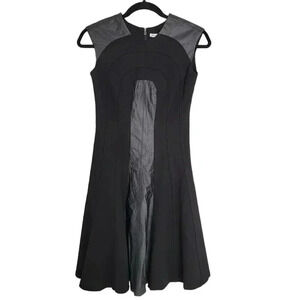 My Tribe Dress Fit & Flare Sleeveless Corporate Goth Witch Black Small